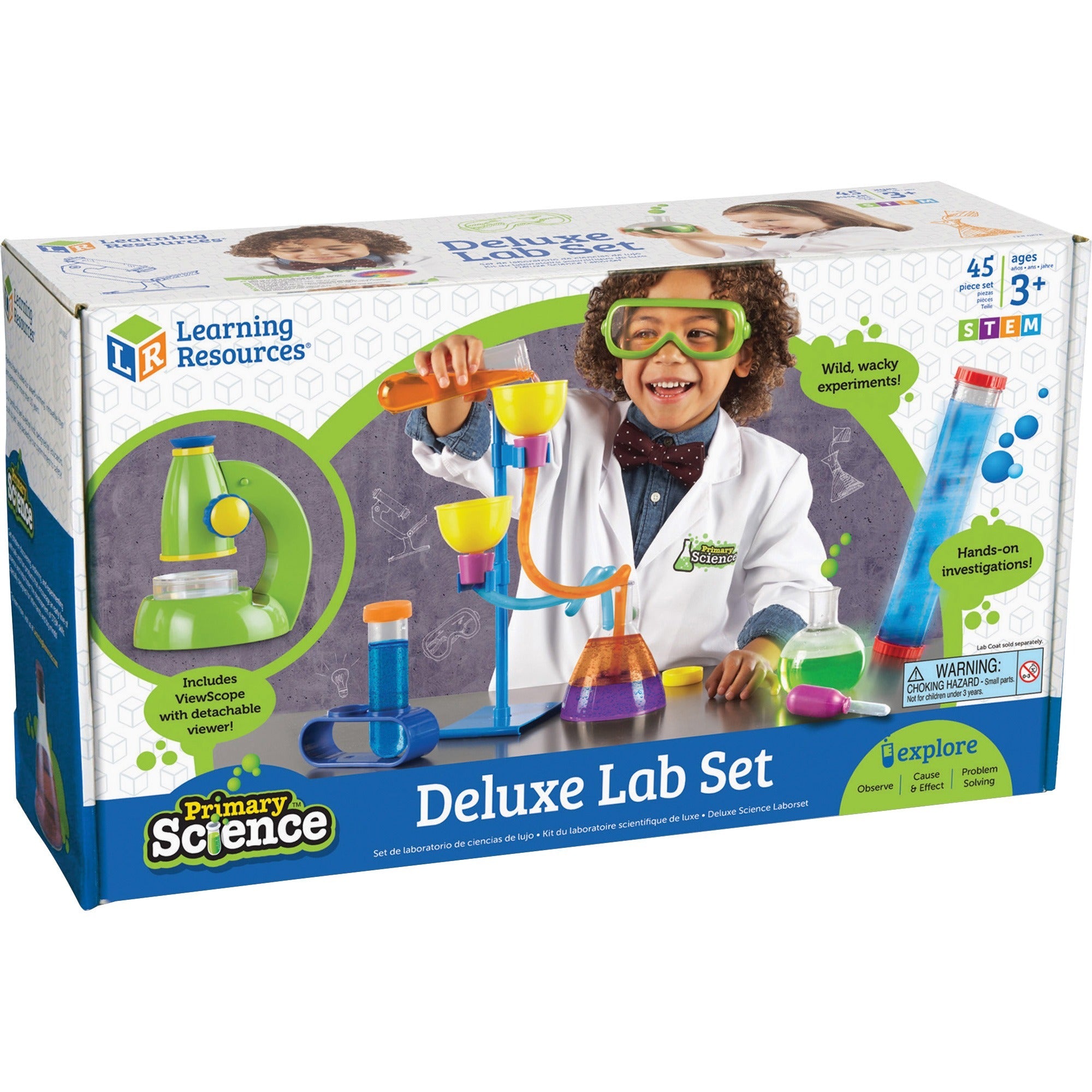 learning-resources-age3+-primary-science-deluxe-lab-set-theme-subject-learning-skill-learning-science-experiment-problem-solving-visual-fine-motor-direction-sequential-thinking-prediction-45-pieces-3+-1-set_lrnler0826 - 1