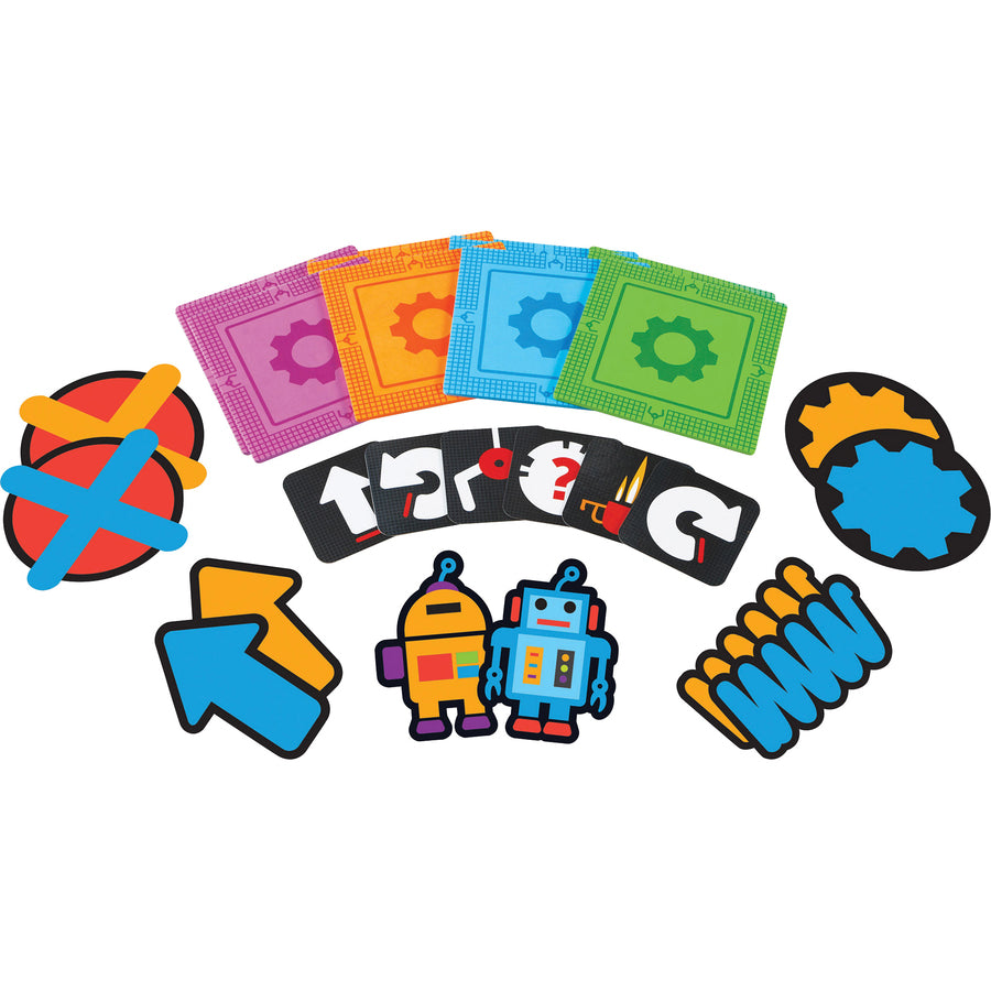 learning-resources-ages-5+-lets-go-code-activity-set-theme-subject-fun-skill-learning-gross-motor-visual-critical-thinking-sequential-thinking-problem-solving-direction-50-pieces-5+-1-set_lrnler2835 - 2