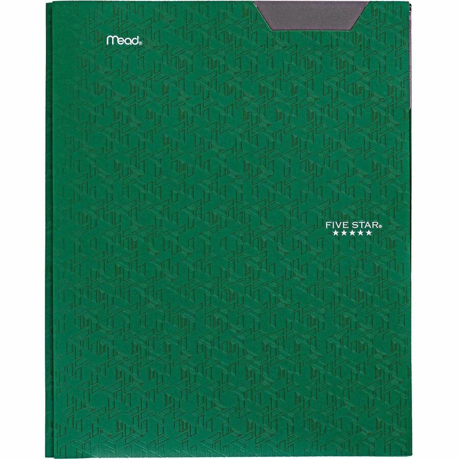 Mead Pocket Folder - 3 x Prong Fastener(s) - 2 Pocket(s) - Assorted - 4 / Pack