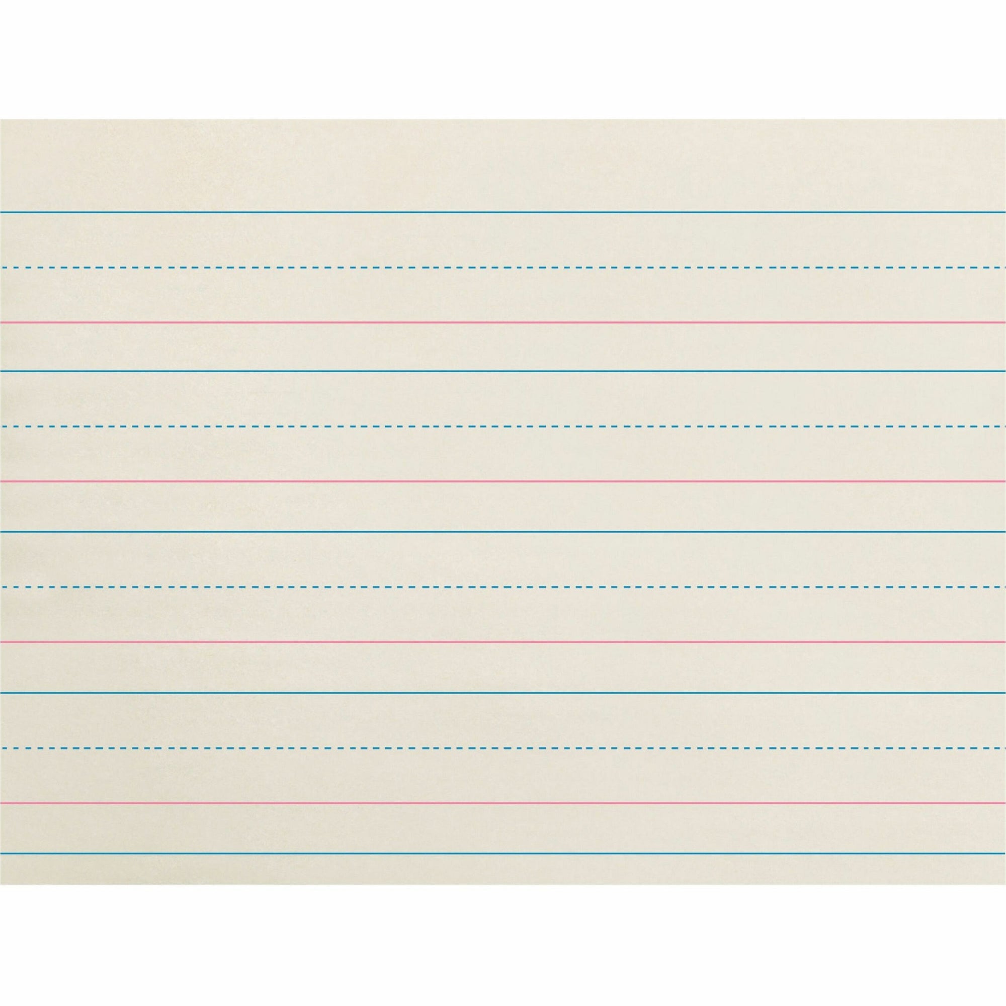 Multi-Program Handwriting Paper, 30 lb Bond Weight, 1 1/8" Long Rule, Two-Sided, 8 x 10.5, 500/Pack