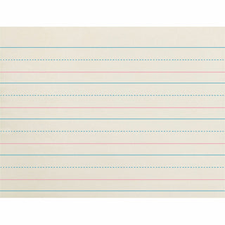 Multi-Program Handwriting Paper, 30 lb Bond Weight, 1 1/8" Long Rule, Two-Sided, 8 x 10.5, 500/Pack