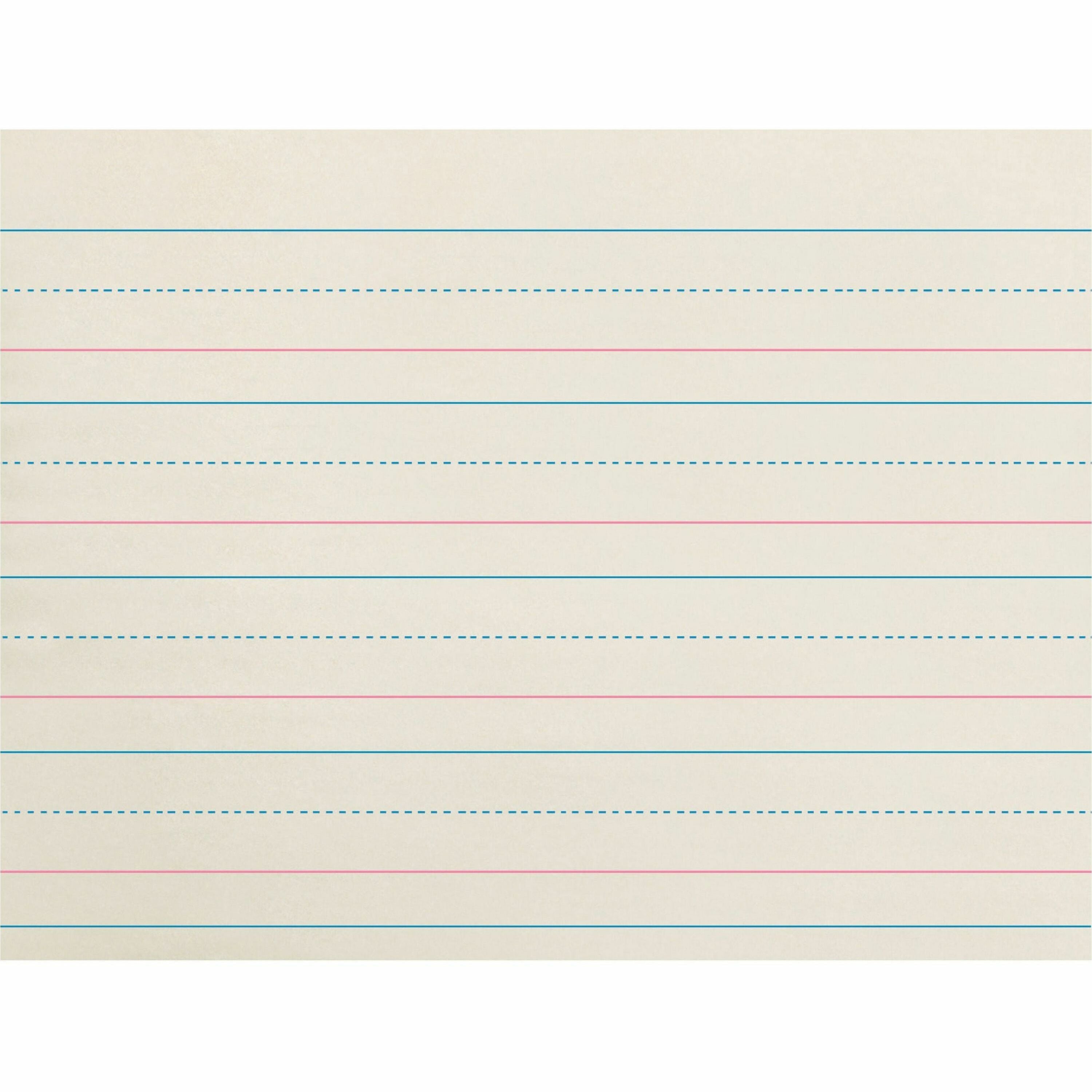 Multi-Program Handwriting Paper, 30 lb Bond Weight, 1 1/8" Long Rule, Two-Sided, 8 x 10.5, 500/Pack
