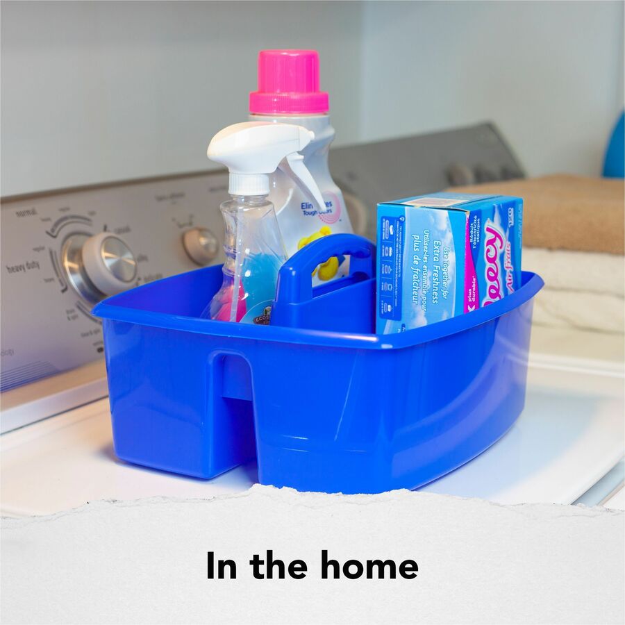 Storex Large Storage Caddy - External Dimensions: 13.2" Length x 11.2" Width x 10.8" Height - Stackable - Plastic - Assorted Bright - For Paint, Marker, Pen - 6 / Carton