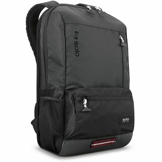 Draft Backpack, Fits Devices Up to 15.6", Nylon, 6.25 x 18.12 x 18.12, Black