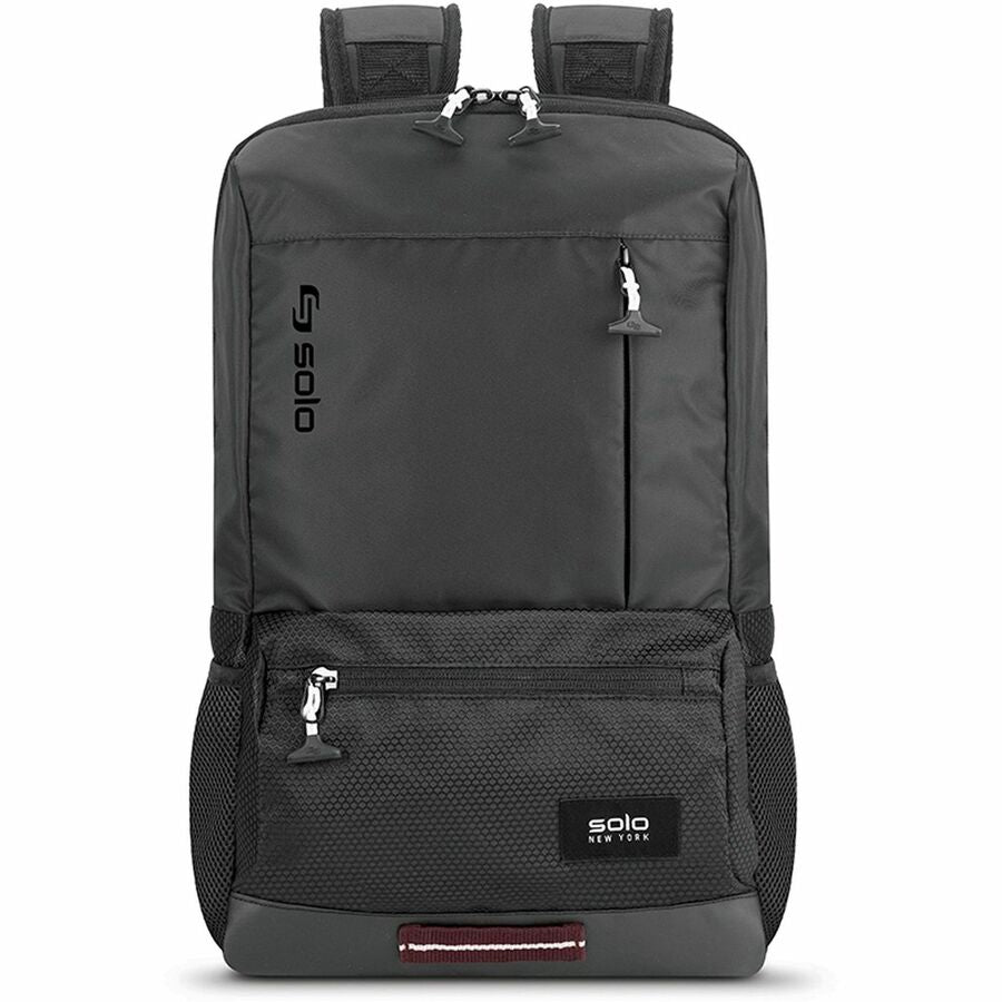Draft Backpack, Fits Devices Up to 15.6", Nylon, 6.25 x 18.12 x 18.12, Black