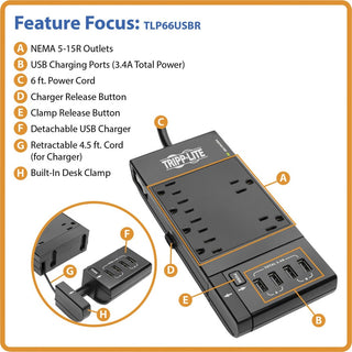 tripp-lite-by-eaton-protect-it!-6-outlet-surge-protector-4-usb-ports-6-ft-cord-1080-joules-diagnostic-led-black-housing-6-x-nema-5-15r-4-x-usb-1800-va-1080-j-120-v-ac-input_trptlp66usbr - 3