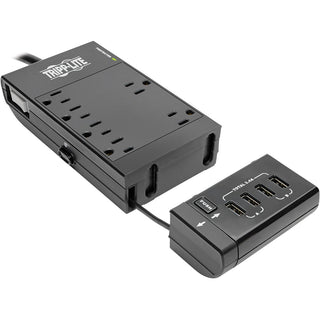 tripp-lite-by-eaton-protect-it!-6-outlet-surge-protector-4-usb-ports-6-ft-cord-1080-joules-diagnostic-led-black-housing-6-x-nema-5-15r-4-x-usb-1800-va-1080-j-120-v-ac-input_trptlp66usbr - 4