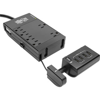 tripp-lite-by-eaton-protect-it!-6-outlet-surge-protector-4-usb-ports-6-ft-cord-1080-joules-diagnostic-led-black-housing-6-x-nema-5-15r-4-x-usb-1800-va-1080-j-120-v-ac-input_trptlp66usbr - 1