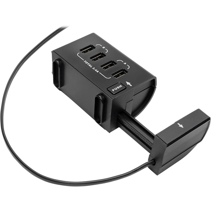 Tripp Lite by Eaton Protect It! 6-Outlet Surge Protector 4 USB Ports 6 ft. Cord 1080 Joules Diagnostic LED Black Housing - 6 x NEMA 5-15R, 4 x USB - 1800 VA - 1080 J - 120 V AC Input