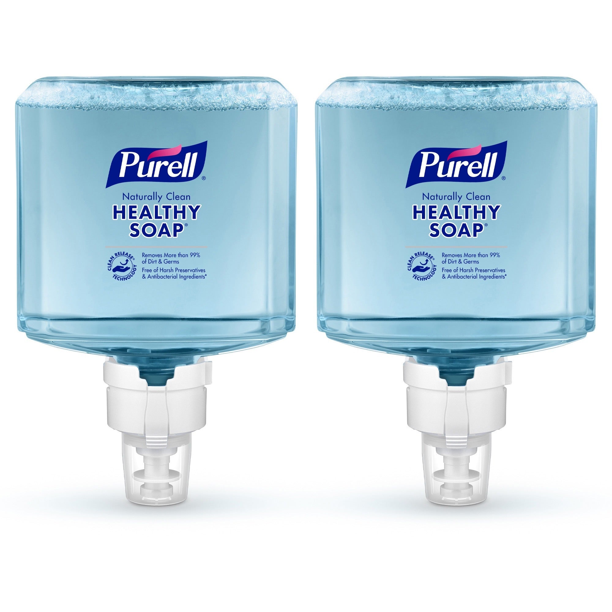 purell-es8-crt-healthy-soap-naturally-clean-foam-406-fl-oz-1200-ml-dirt-remover-kill-germs-skin-blue-preservative-free-paraben-free-phthalate-free-dye-free-bio-based-2-carton_goj777102 - 1