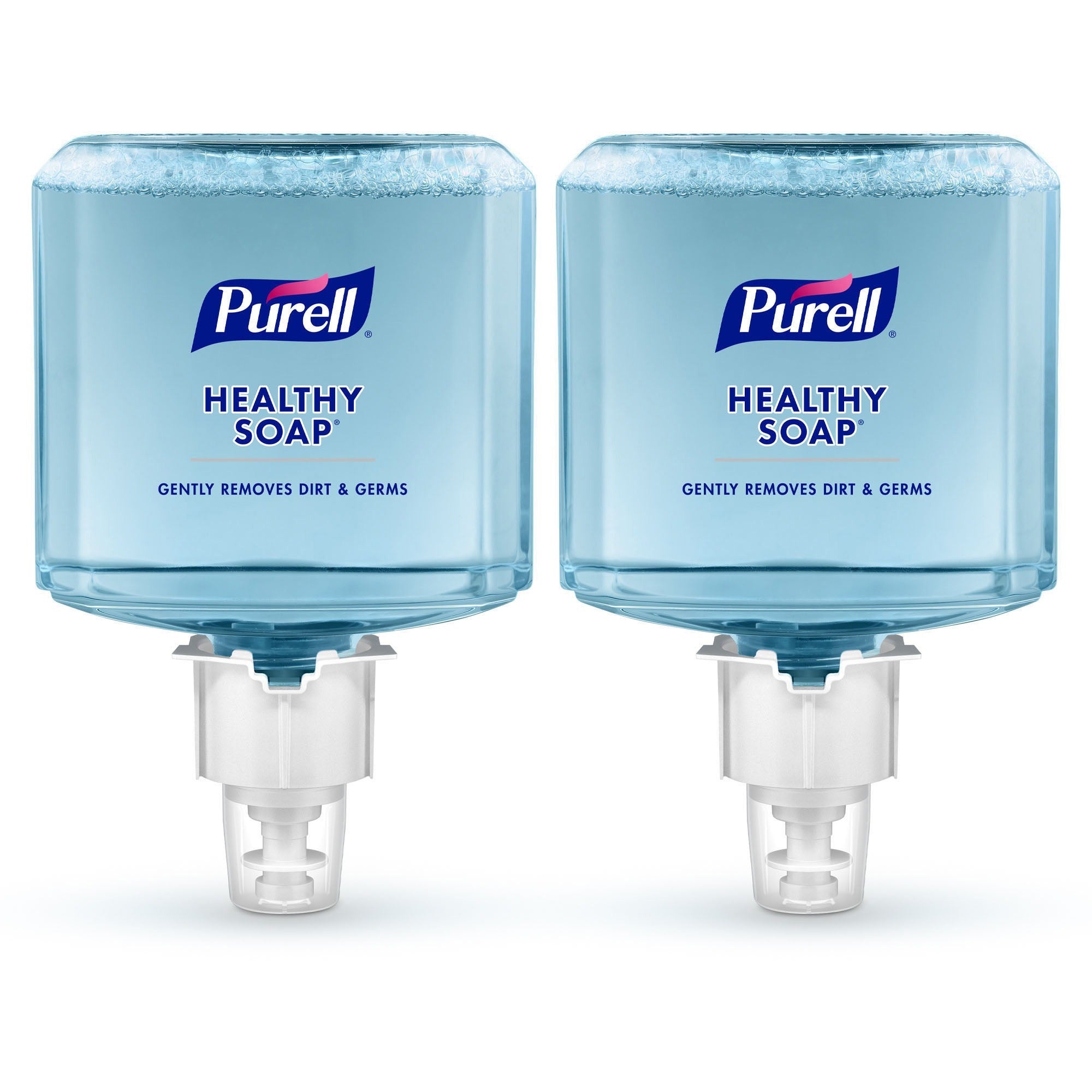 PURELL ES6 HEALTHY SOAP Fresh Scent Foam - Fresh ScentFor - 40.6 fl oz (1200 mL) - Dirt Remover, Kill Germs - Skin - Moisturizing - Blue - Dye-free, Pleasant Scent, Bio-based, Phthalate-free, Paraben-free, Triclosan-free - 2 / Carton