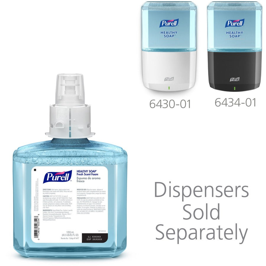 purell-es6-healthy-soap-fresh-scent-foam-fresh-scentfor-406-fl-oz-1200-ml-dirt-remover-kill-germs-skin-moisturizing-blue-dye-free-pleasant-scent-bio-based-phthalate-free-paraben-free-triclosan-free-2-carton_goj647702 - 6