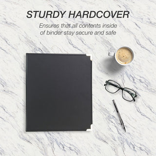 samsill-classic-collection-executive-presentation-binder-1-2-binder-capacity-letter-8-1-2-x-11-sheet-size-100-sheet-capacity-3-x-round-ring-fasteners-2-internal-pockets-vinyl-synthetic-leather-brass-black-116-lb-rigid-s_sam15110 - 3