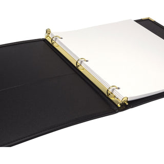 samsill-classic-collection-executive-presentation-binder-1-2-binder-capacity-letter-8-1-2-x-11-sheet-size-100-sheet-capacity-3-x-round-ring-fasteners-2-internal-pockets-vinyl-synthetic-leather-brass-black-116-lb-rigid-s_sam15110 - 4