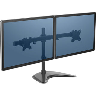 Professional Series Freestanding Dual Horizontal Monitor Arm, For 30" Monitors, 35.75" x 11" x 18.25", Black, Supports 17 lb