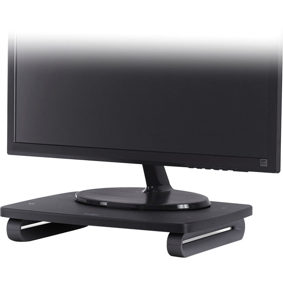 SmartFit Monitor Stand Plus, 16.2" x 2.2" x 3" to 6", Black, Supports 80 lbs