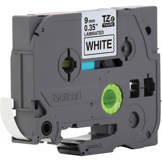 Brother P-touch TZe Laminated Tape Cartridges - 3/8" Width - Rectangle - White - Polyester Film, Polyethylene Terephthalate (PET) - 2 / Bundle - Water Resistant - Grease Resistant, Grime Resistant, Temperature Resistant