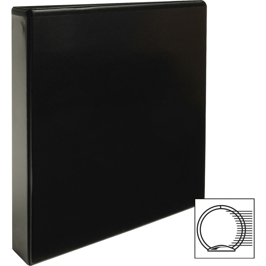 Business Source Round Ring View Binder