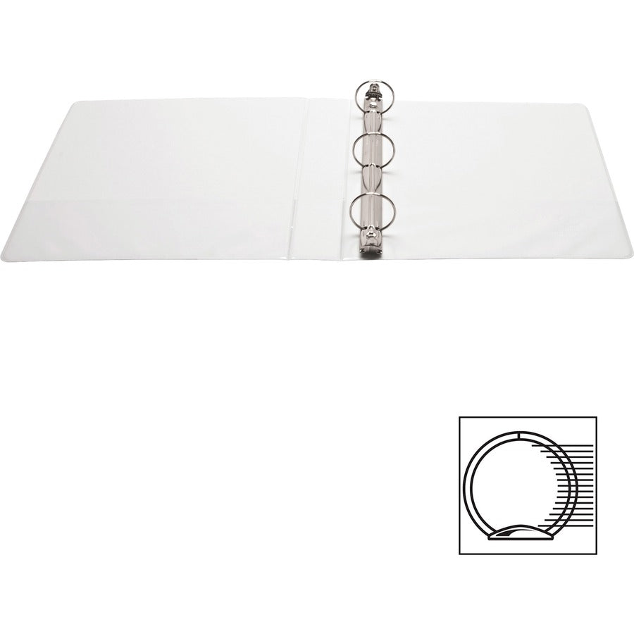 Business Source Round Ring View Binder