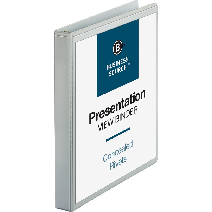 Business Source Standard View Round Ring Binders