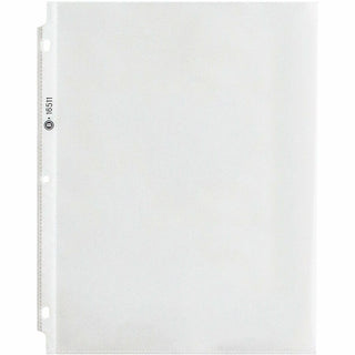 Business Source Sheet Protectors - For Letter 8 1/2" x 11" Sheet - 3 x Holes - Ring Binder - Top Loading - Rectangular - Clear - Polypropylene - 250 / Carton