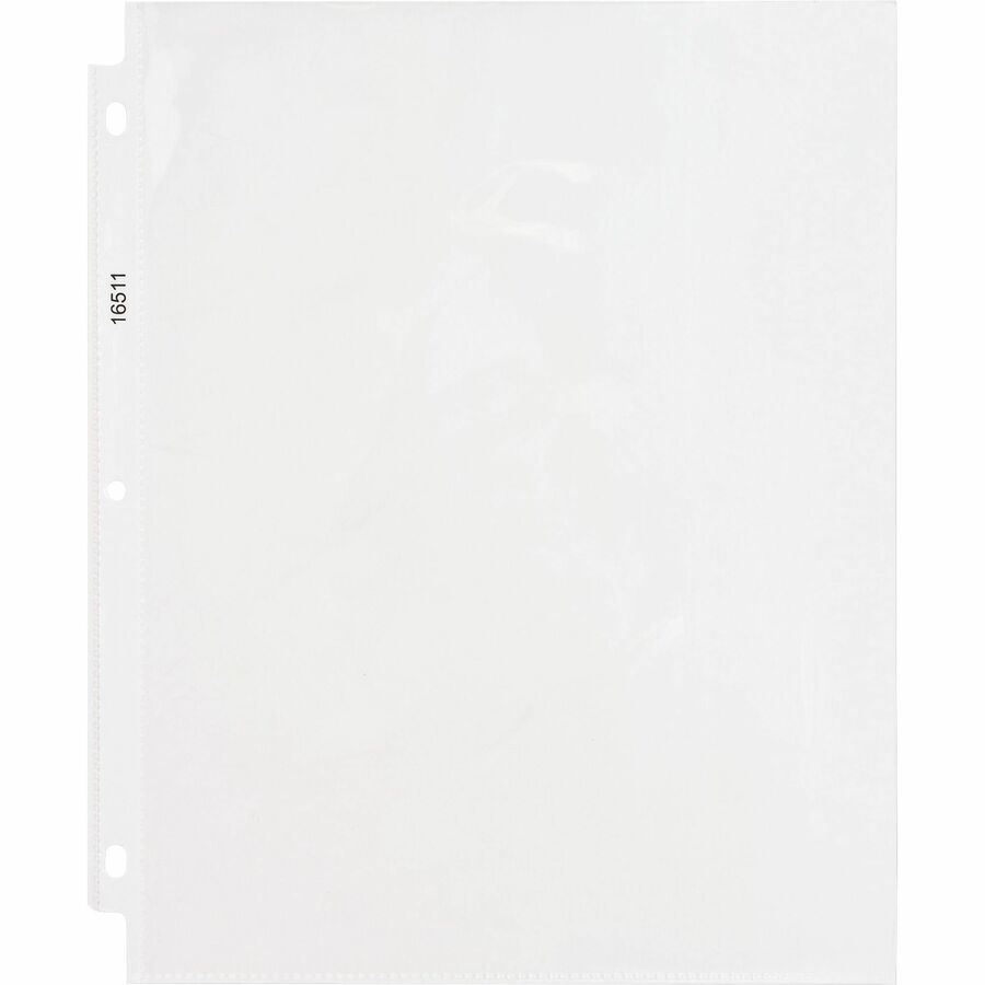 business-source-sheet-protectors-for-letter-8-1-2-x-11-sheet-3-x-holes-ring-binder-top-loading-rectangular-clear-polypropylene-250-carton_bsn16511ct - 4