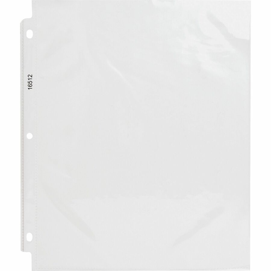 business-source-sheet-protectors-for-letter-8-1-2-x-11-sheet-3-x-holes-ring-binder-top-loading-rectangular-clear-polypropylene-250-bundle_bsn16512bd - 3