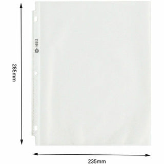 Business Source Sheet Protectors - For Letter 8 1/2" x 11" Sheet - 3 x Holes - Ring Binder - Top Loading - Rectangular - Clear - Polypropylene - 250 / Bundle