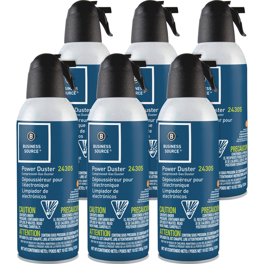 business-source-power-duster-10-oz-moisture-free-ozone-safe-6-pack-multi_bsn24306 - 5