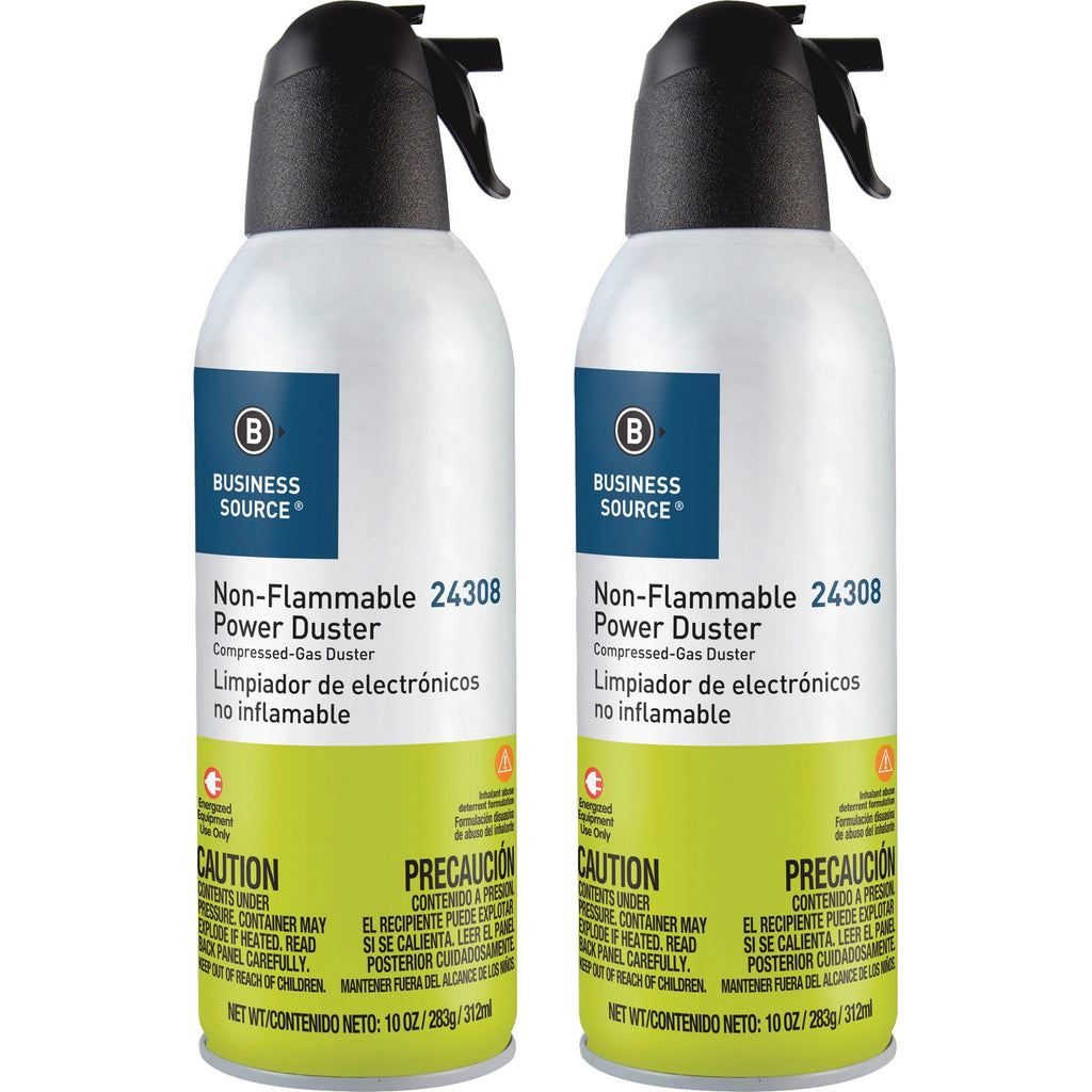 business-source-nonflammable-power-duster-for-computer-equipment-10-oz-non-flammable-ozone-safecan-2-pack-multi_bsn24309 - 1