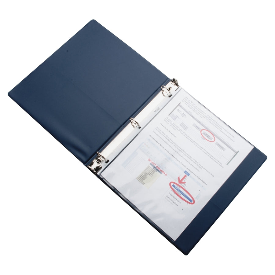 Business Source Sheet Protectors - For Letter 8 1/2" x 11" Sheet - 3 x Holes - Ring Binder - Top Loading - Rectangular - Clear - Polypropylene - 200 / Box