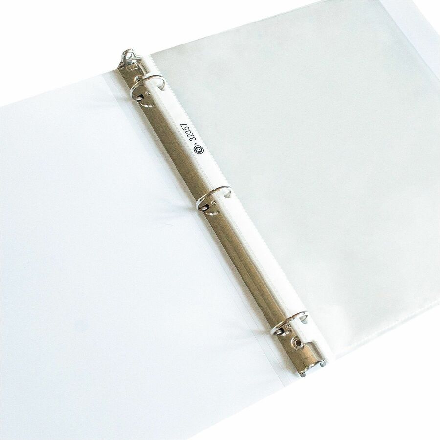 Business Source Sheet Protectors - For Letter 8 1/2" x 11" Sheet - 3 x Holes - Ring Binder - Top Loading - Rectangular - Clear - Polypropylene - 200 / Box