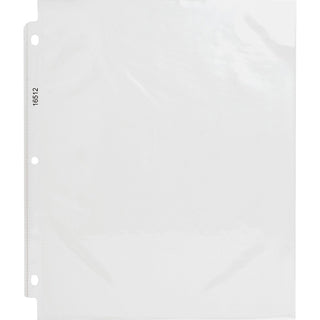 Business Source Poly Sheet Protectors - 11" Height x 9" Width - For Letter 8 1/2" x 11" Sheet - 3 x Holes - Ring Binder - Top Loading - Rectangular - Clear - Polypropylene - 500 / Carton