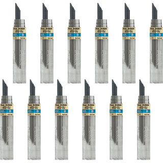 Pentel Super Hi-Polymer Leads - 0.7 mmMedium Point - B - Black - 144 / Box