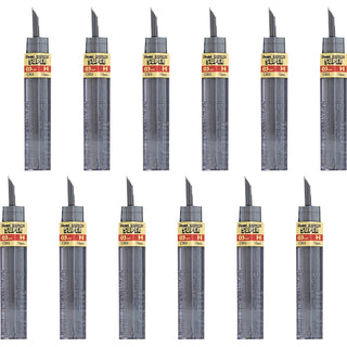 Pentel Super Hi-Polymer Leads - 0.5 mmFine Point - H - Black - 144 / Box