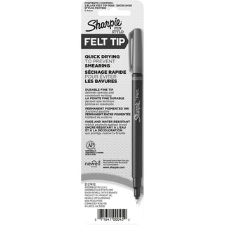 Sharpie Fine Point Pen - Fine Pen Point - Black - 12 / Box
