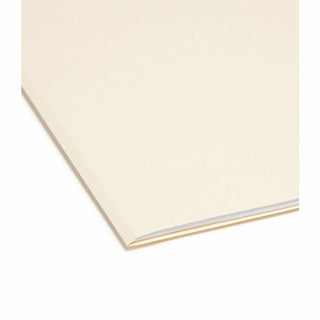 Smead 1/3 Tab Cut Letter Recycled Top Tab File Folder - 8 1/2" x 11" - 3/4" Expansion - Top Tab Location - Left Tab Position - Manila - 10% Recycled - 5 / Carton