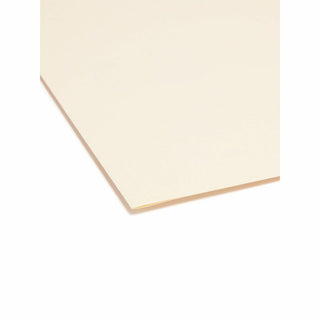 Smead 1/3 Tab Cut Letter Recycled Top Tab File Folder - 8 1/2" x 11" - 3/4" Expansion - Top Tab Location - Center Tab Position - Manila - 10% Recycled - 5 / Carton