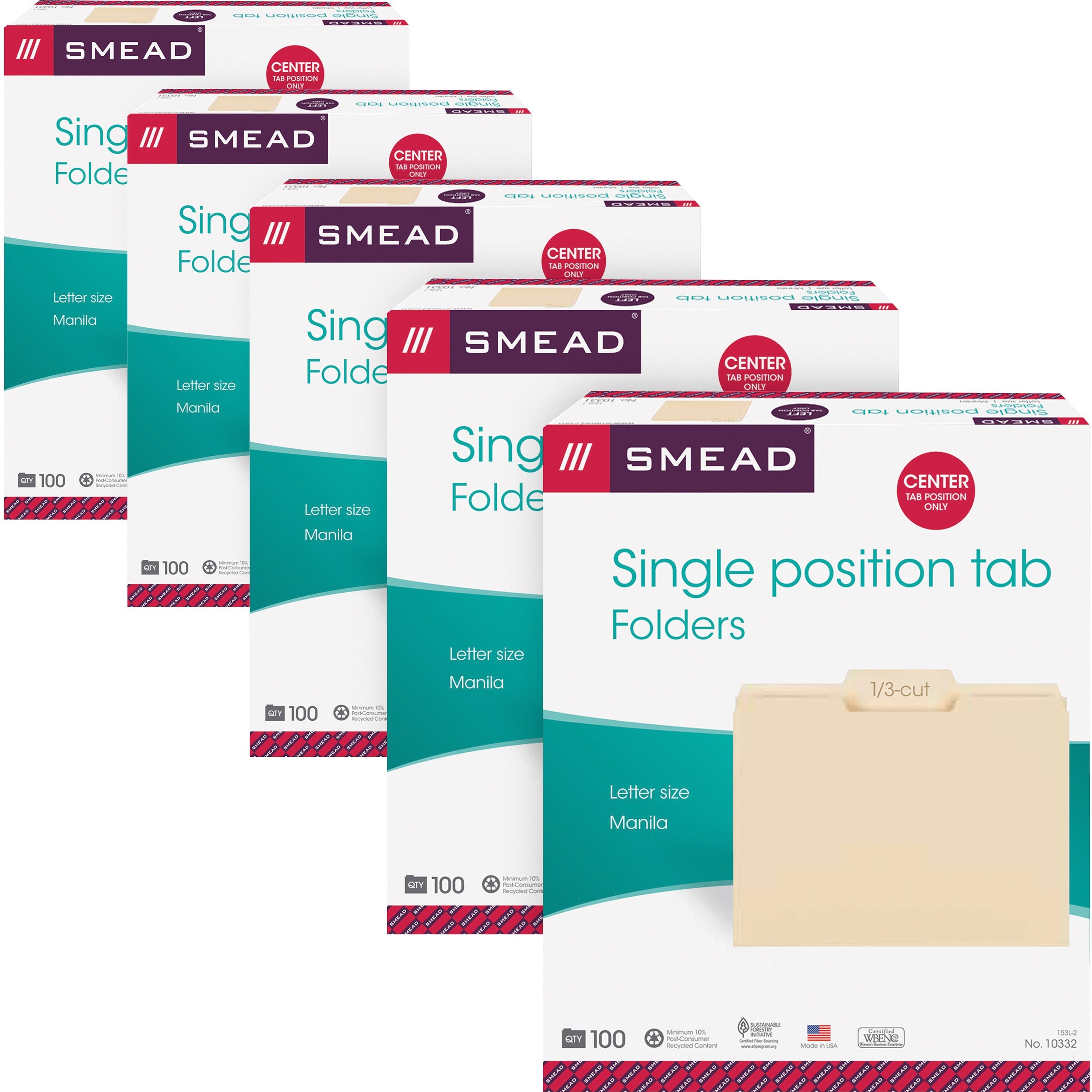 smead-1-3-tab-cut-letter-recycled-top-tab-file-folder-8-1-2-x-11-3-4-expansion-top-tab-location-center-tab-position-manila-10%-recycled-5-carton_smd10332ct - 1