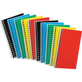 ampad-sidebound-memo-notebooks-50-sheets-wire-bound-5-x-3-white-paper-assortedpressboard-cover-mediumweight-rigid-10-bundle_top25095bd - 1