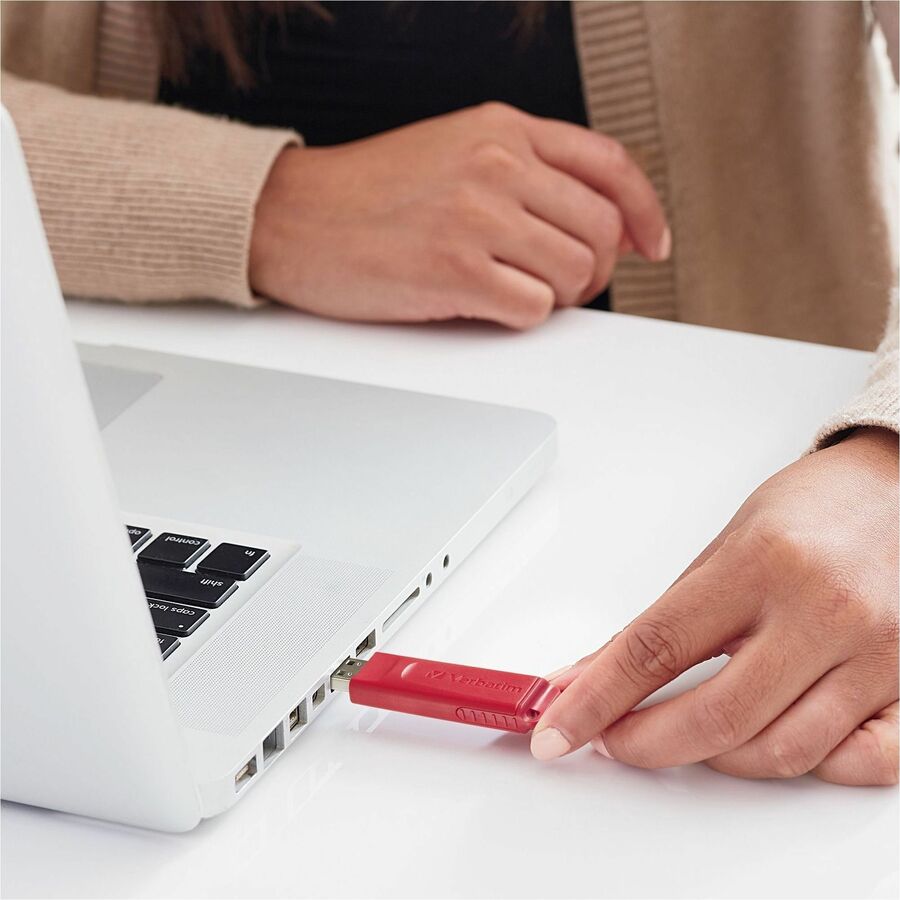 Verbatim 4GB Store 'n' Go USB Flash Drives - 4 GB - USB 2.0 - Red - 4 / Pack