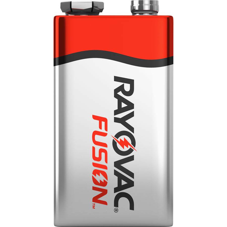Rayovac 9-Volt Fusion Advanced Alkaline Batteries - For Multipurpose - 9 V DC - 2 / Pack - 2