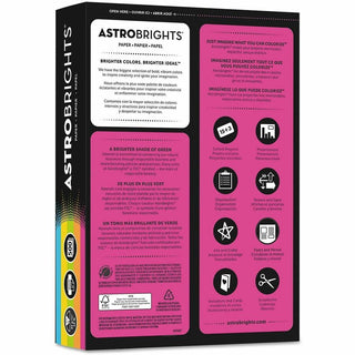 Color Paper -"Bright" Assortment, 24 lb Bond Weight, 8.5 x 11, Assorted Bright Colors, 500/Ream