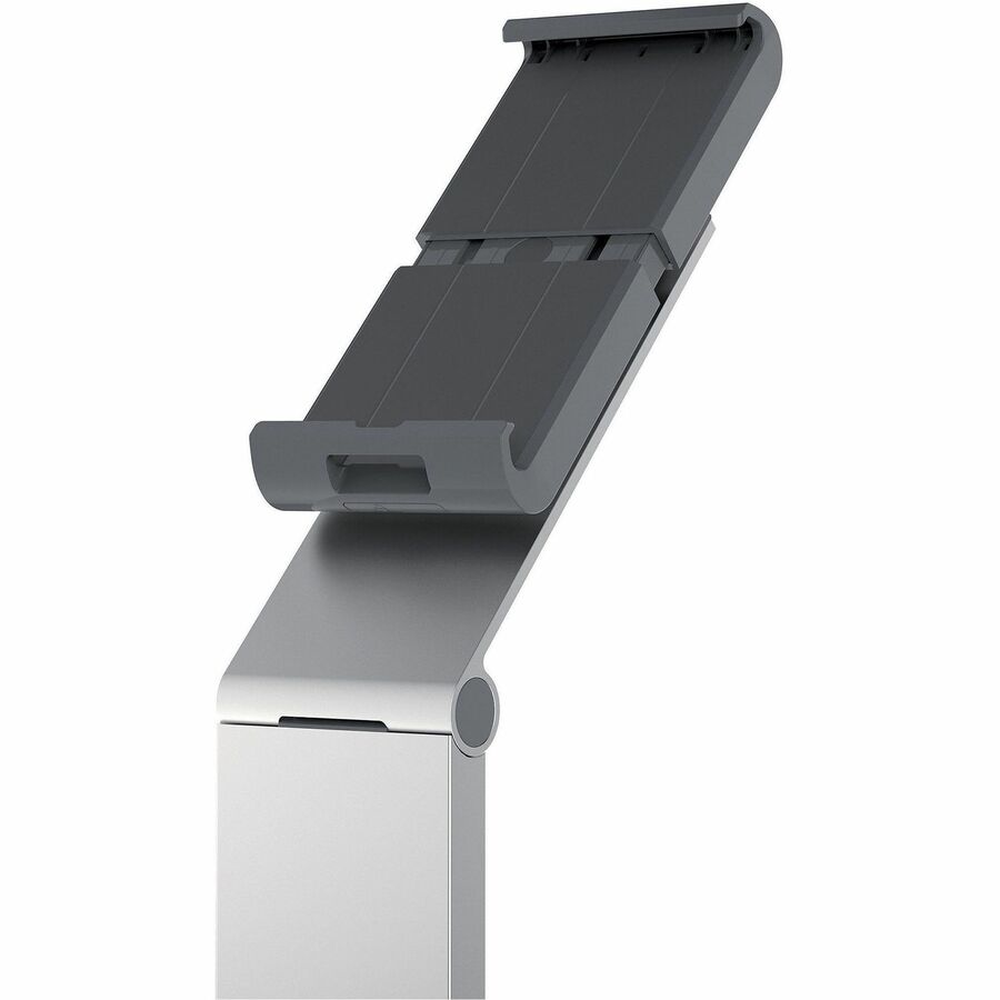 Floor Stand Tablet Holder, Silver/Charcoal Gray