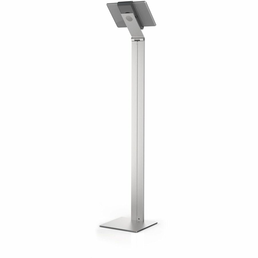 Floor Stand Tablet Holder, Silver/Charcoal Gray