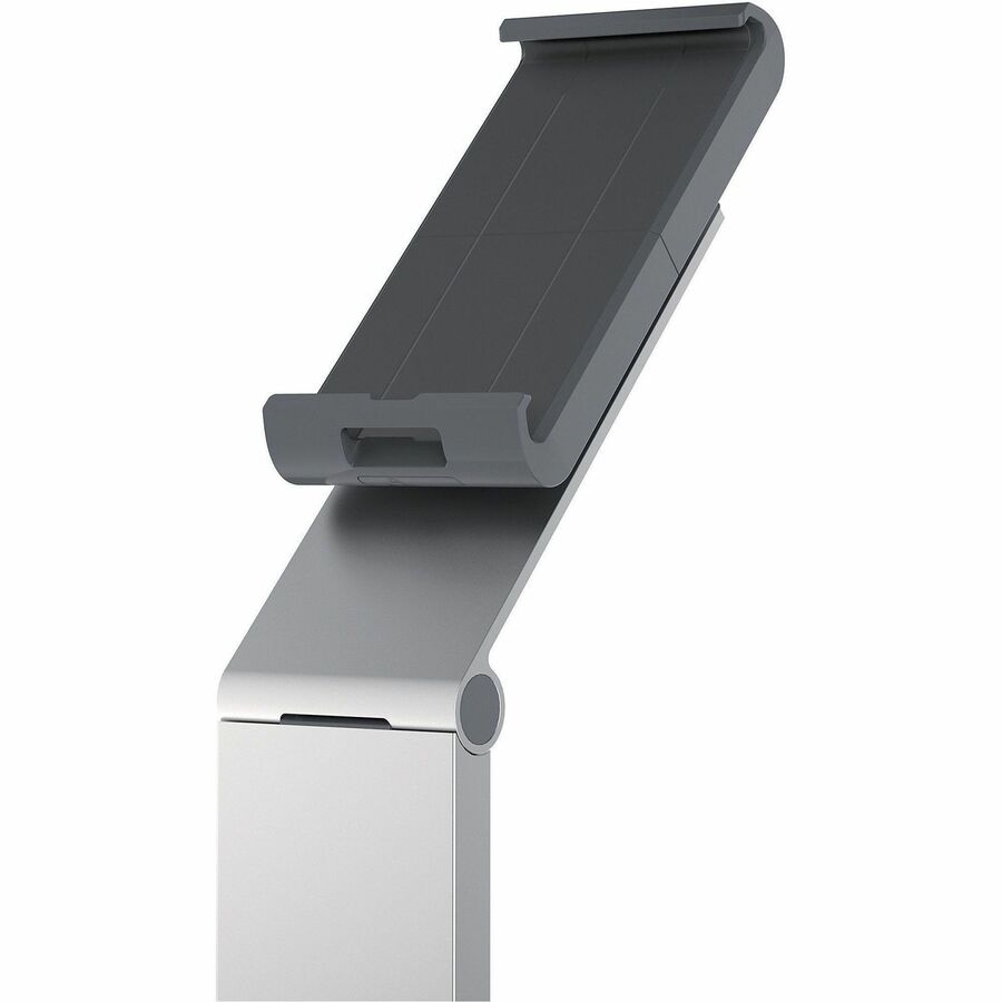 Floor Stand Tablet Holder, Silver/Charcoal Gray
