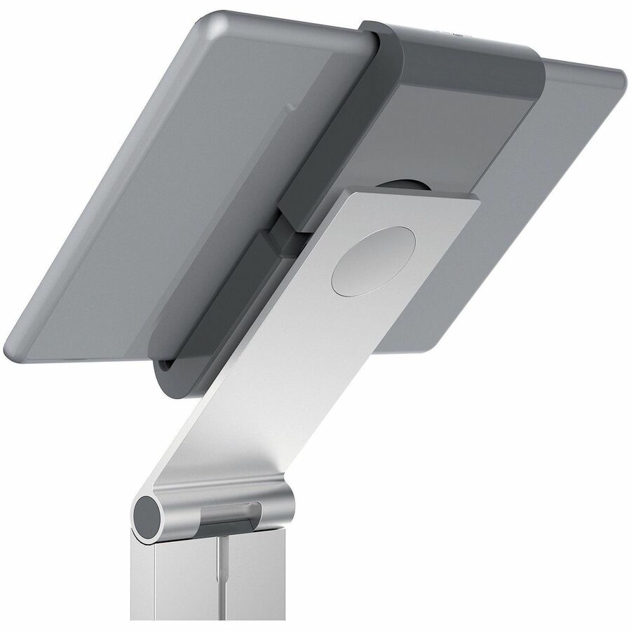 Floor Stand Tablet Holder, Silver/Charcoal Gray