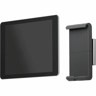 Wall-Mounted Tablet Holder, Silver/Charcoal Gray