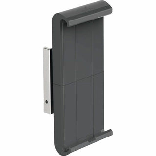 Wall-Mounted Tablet Holder, Silver/Charcoal Gray