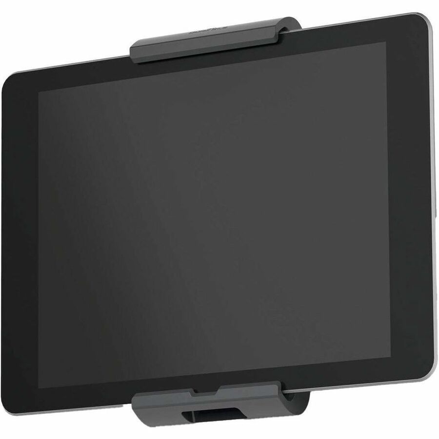 Wall-Mounted Tablet Holder, Silver/Charcoal Gray